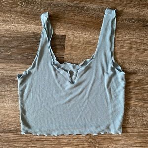 Cropped tank, light blue, pacsun